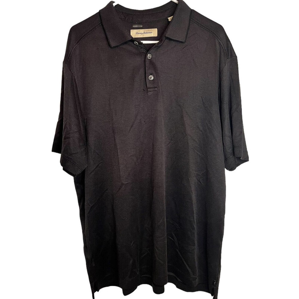 Tommy Bahama Men's Size L‎ Brown Short Sleeve Polo Shirt